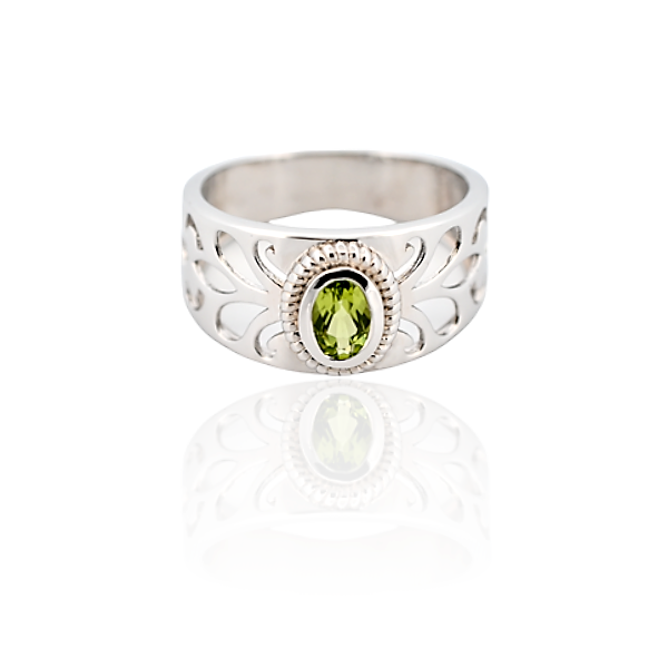 Martha Sterling Silver Ring with Peridot