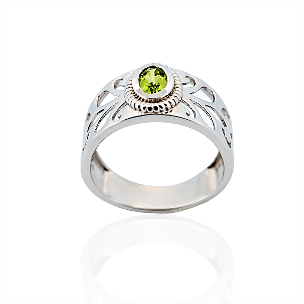 Martha Sterling Silver Ring with Peridot