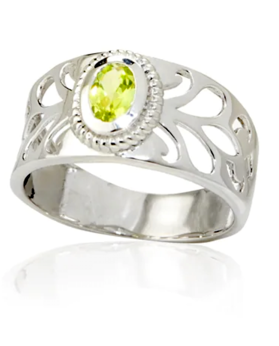 Martha Sterling Silver Ring with Peridot