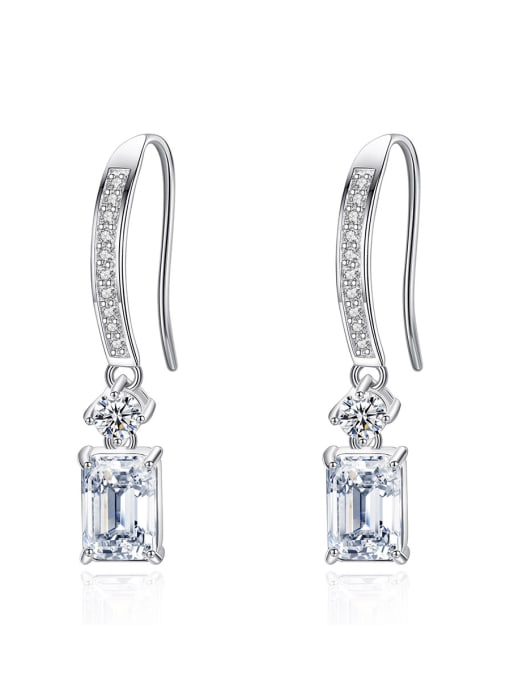 Junne Silver Cubic Zirconia Hook Earrings